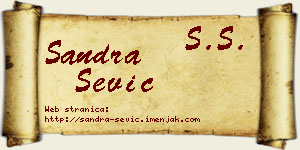 Sandra Šević vizit kartica